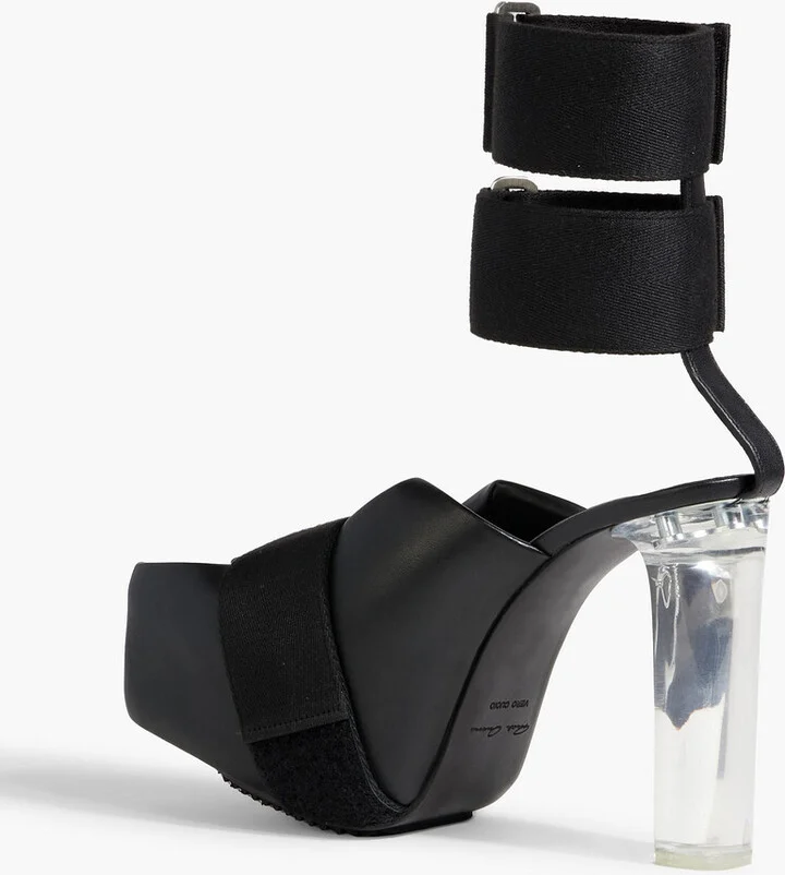 Splint Kiss leather and webbing platform sandals - Image 3