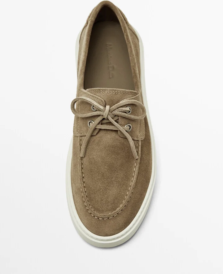 Split Suede Deck Shoes - Image 4