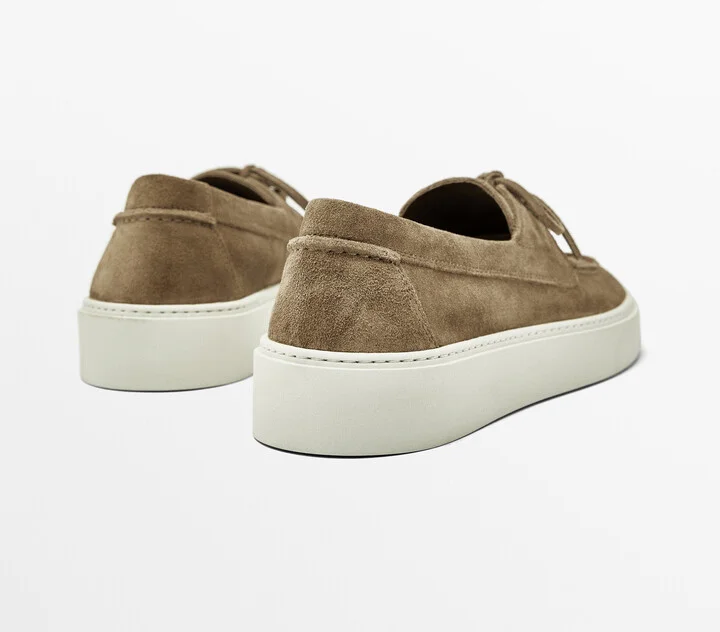 Split Suede Deck Shoes - Image 5