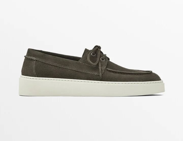 Split Suede Deck Shoes - Image 6