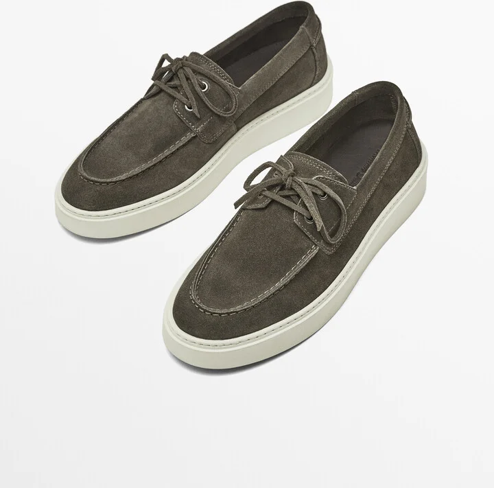 Split Suede Deck Shoes - Image 7