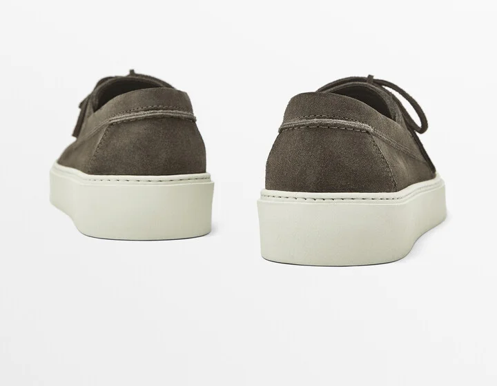 Split Suede Deck Shoes - Image 8