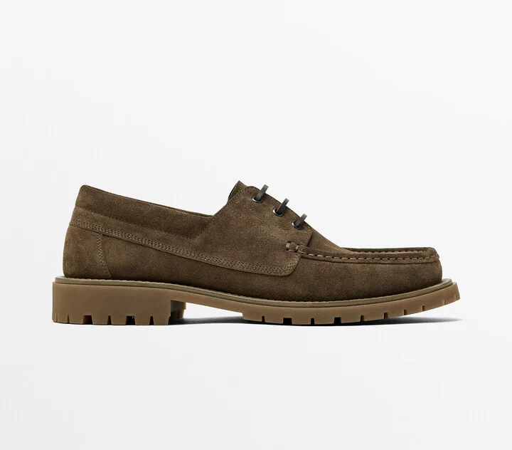 Split Suede Deck Shoes - Image 2