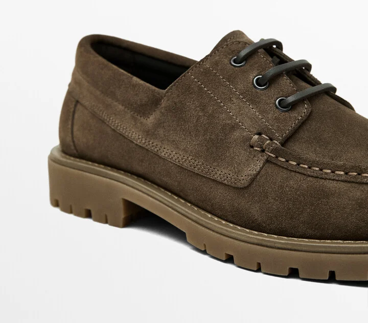 Split Suede Deck Shoes - Image 5