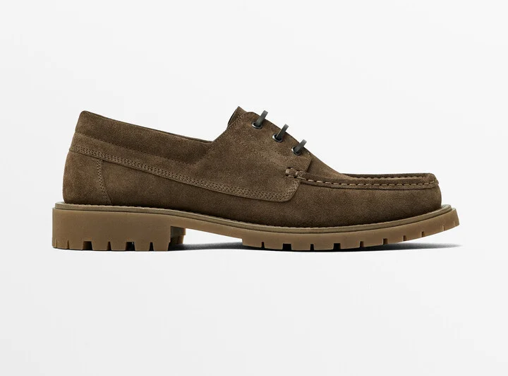 Split Suede Deck Shoes