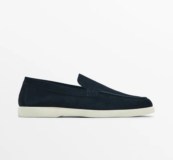 Split Suede Leather Loafers - Image 2
