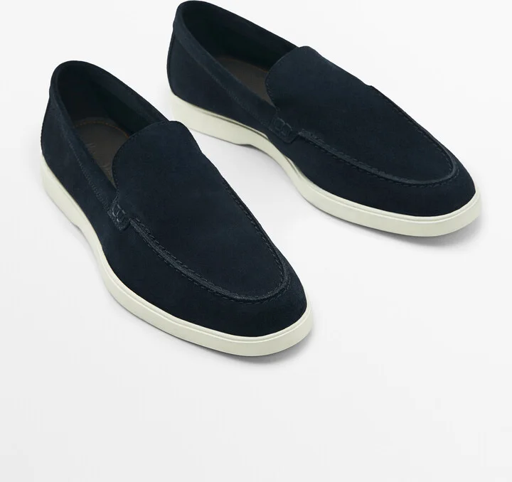 Split Suede Leather Loafers - Image 3