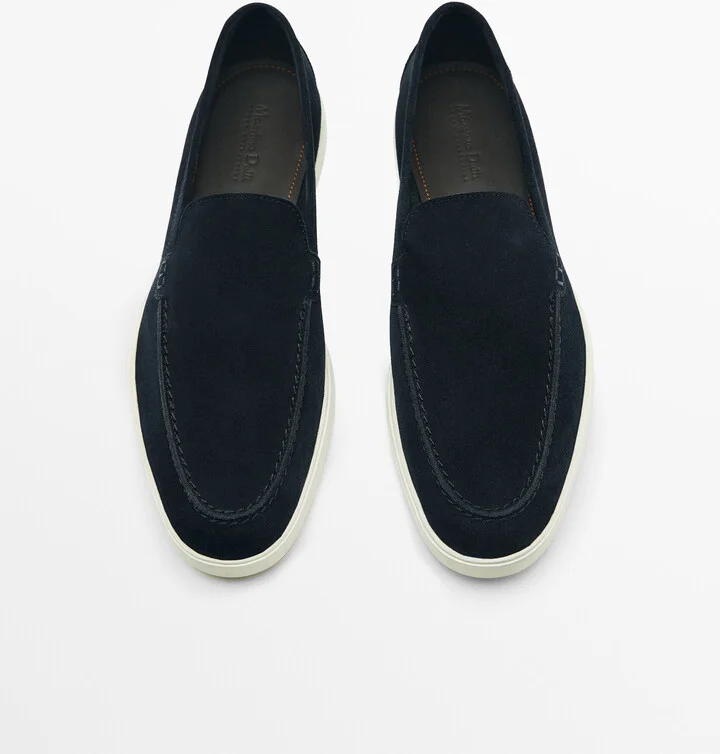 Split Suede Leather Loafers - Image 4