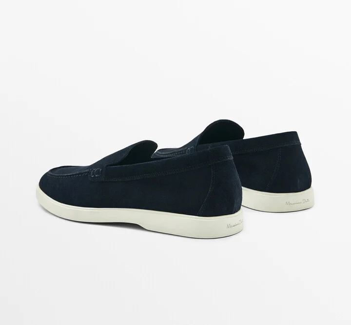 Split Suede Leather Loafers - Image 5