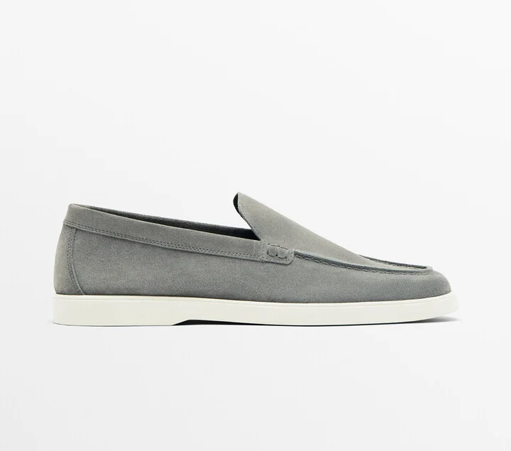 Split Suede Leather Loafers - Image 2