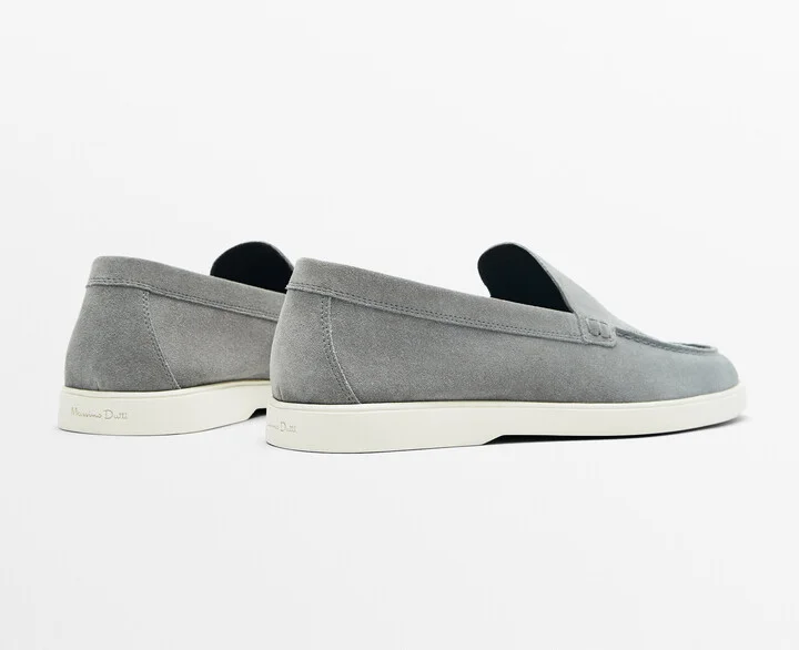 Split Suede Leather Loafers - Image 5