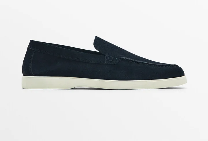 Split Suede Leather Loafers