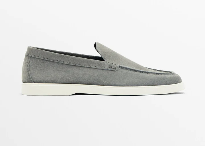 Split Suede Leather Loafers