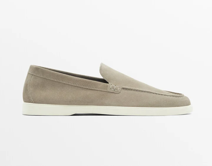 Split Suede Leather Loafers