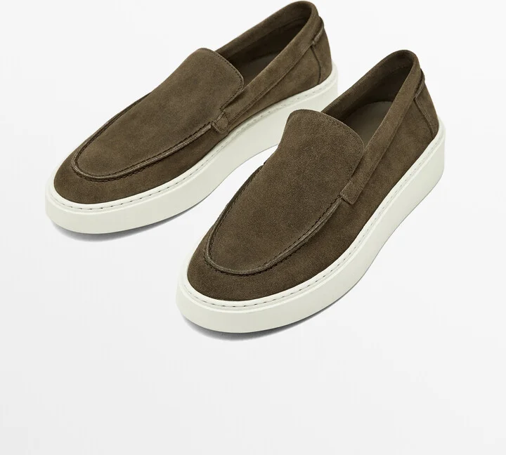 Split Suede Loafers - Image 8
