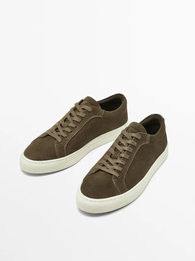 Split Suede Trainers - Image 3