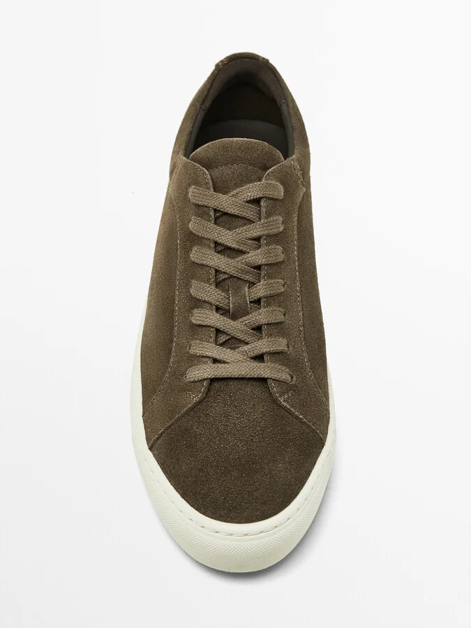 Split Suede Trainers - Image 5