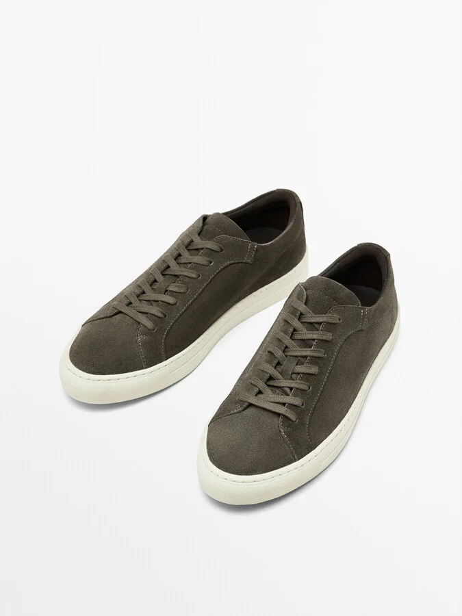 Split Suede Trainers - Image 7