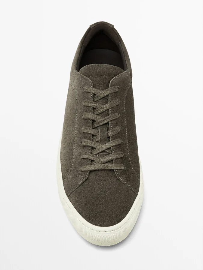 Split Suede Trainers - Image 9