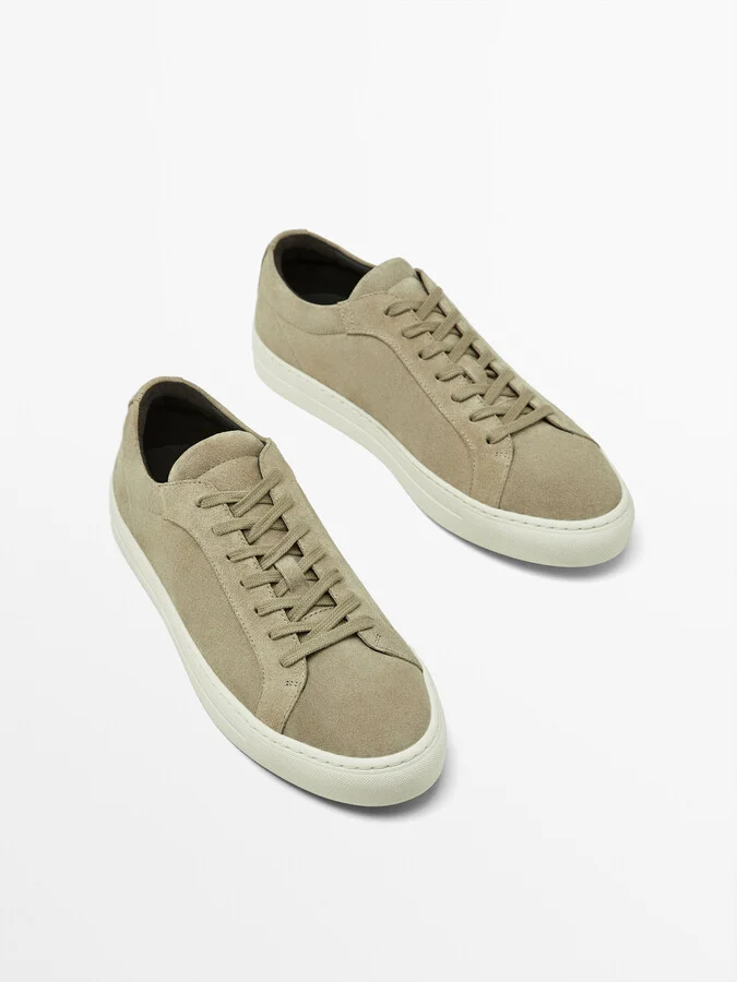 Split Suede Trainers - Image 11