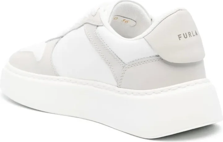 Sport logo-lettering leather sneakers - Image 3
