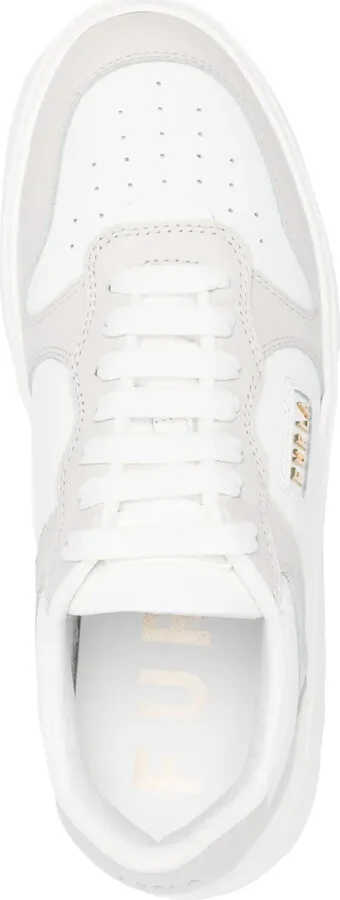 Sport logo-lettering leather sneakers - Image 4