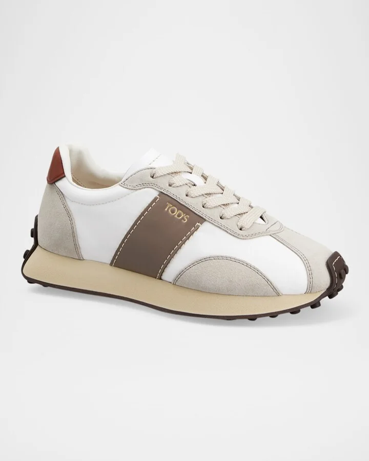 Sportivo Mixed Leather Trainer Sneakers - Image 3