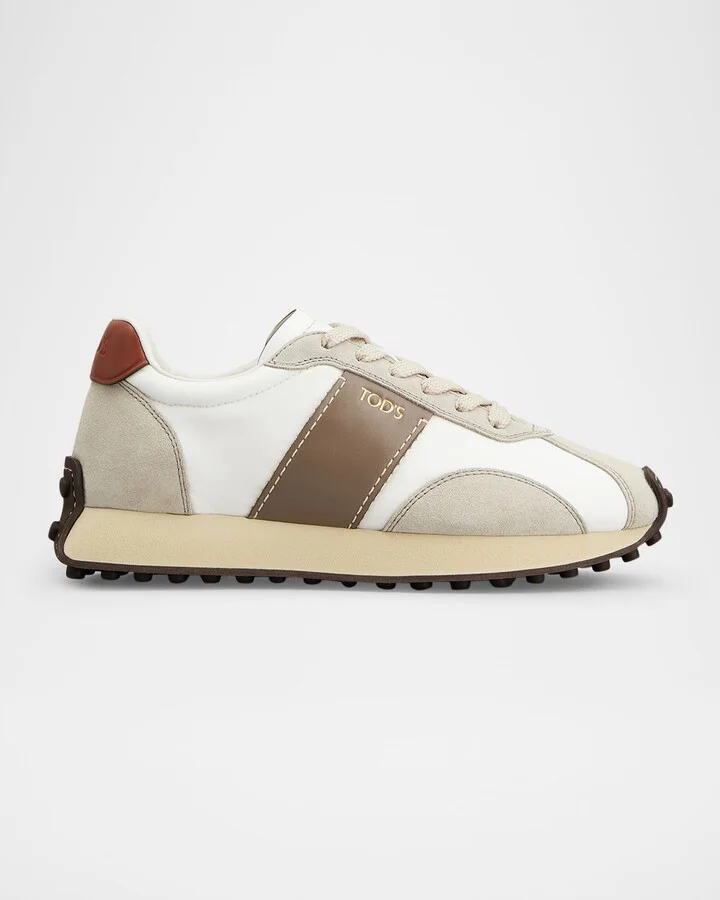 Sportivo Mixed Leather Trainer Sneakers