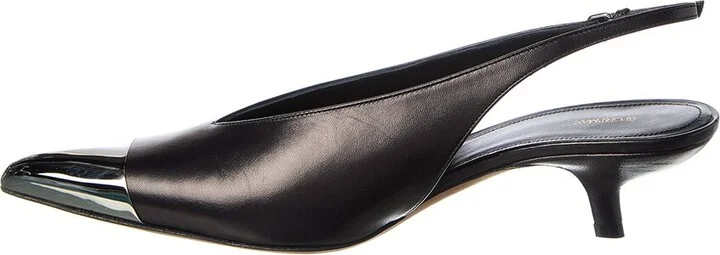 Sportmax Liuti Leather Slingback Pump - Image 2