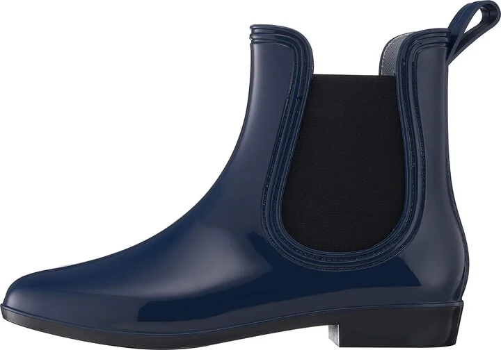 Sporto Ankle Rain Boots for Women Bethany - Waterproof Women's Rain Footwear - Flat Booties - Cute Chelsea Boot - Anti Slip Womens Rainboots