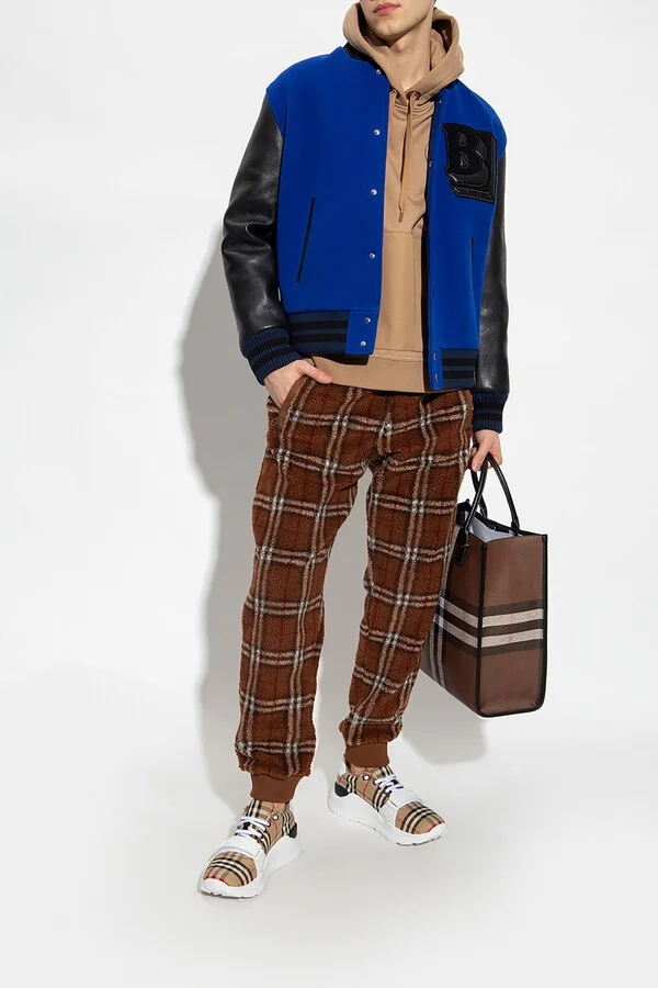 Sports Shoes With A Plaid Pattern, , - Brown - Image 2