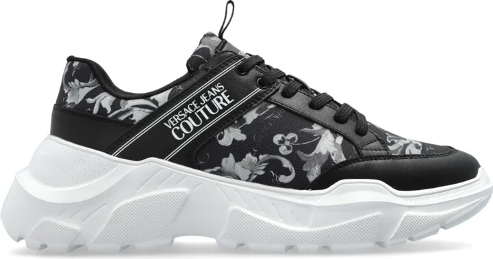 Sports Shoes With 'Barocco' Print, , - Black