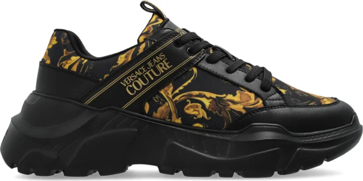 Sports Shoes With 'Barocco' Print, , - Black