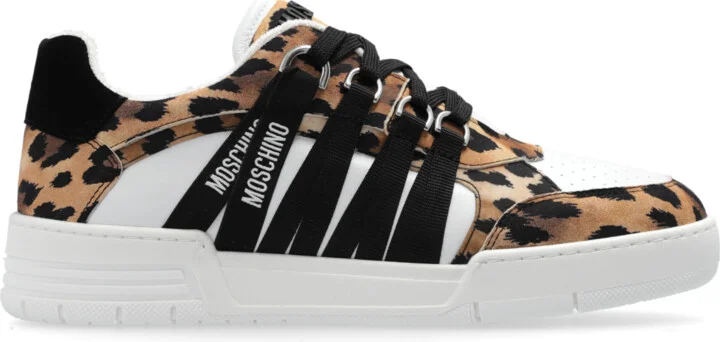Sports Shoes With Logo, , - Beige