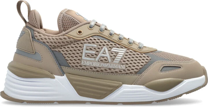 Sports Shoes With Logo, , - Beige