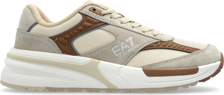 Sports Shoes With Logo, , - Beige