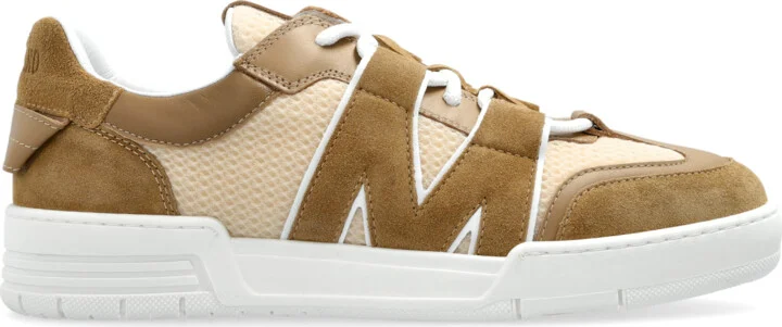Sports Shoes With Logo, , - Beige