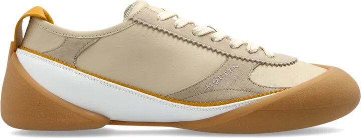 Sports Shoes With Logo, , - Beige