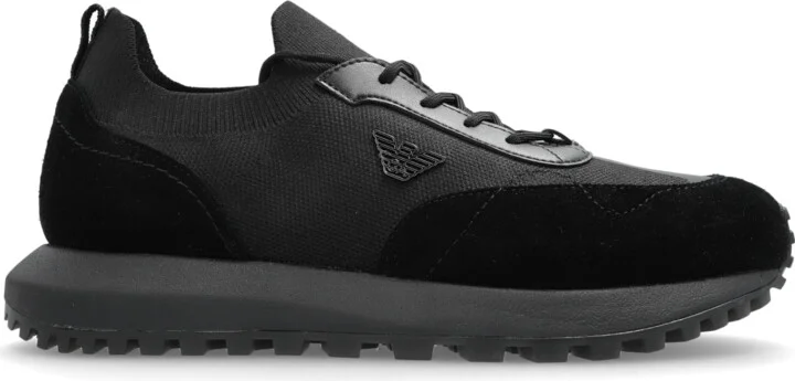 Sports Shoes With Logo, , - Black