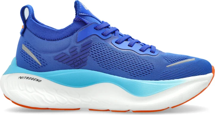 Sports Shoes With Logo, , - Blue