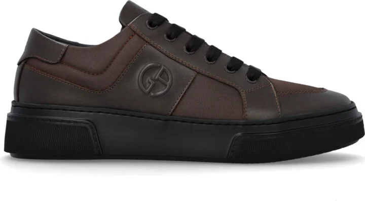Sports Shoes With Logo, , - Brown