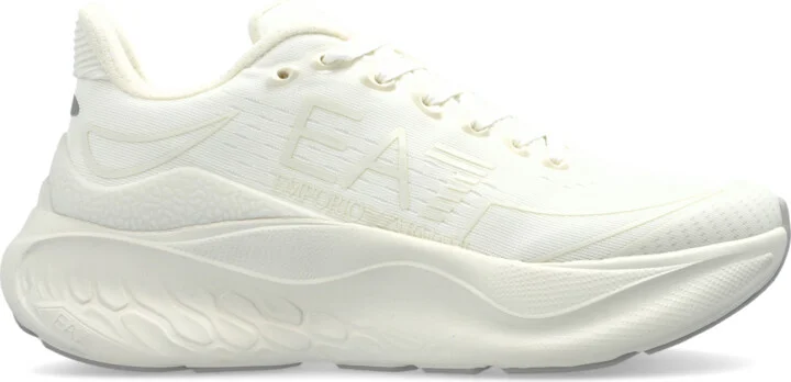 Sports Shoes With Logo, , - Cream