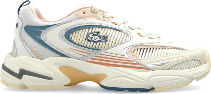 Sports Shoes With Logo, , - Cream