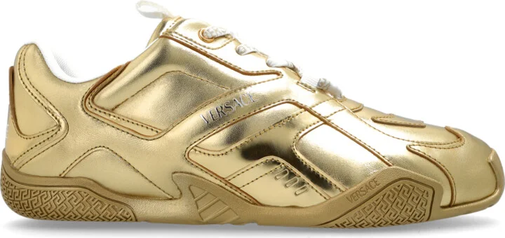 Sports Shoes With Logo, , - Gold