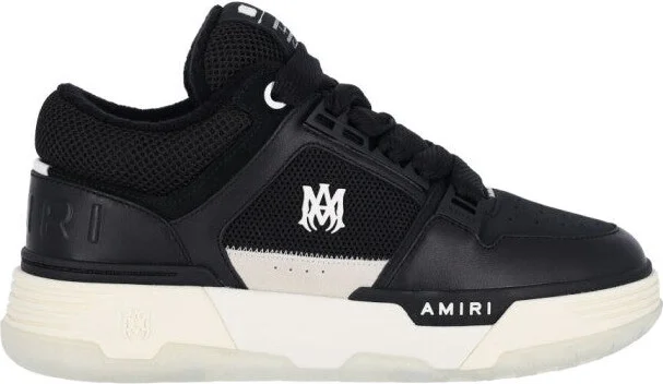 Sporty Black Sneakers With Textured Accents