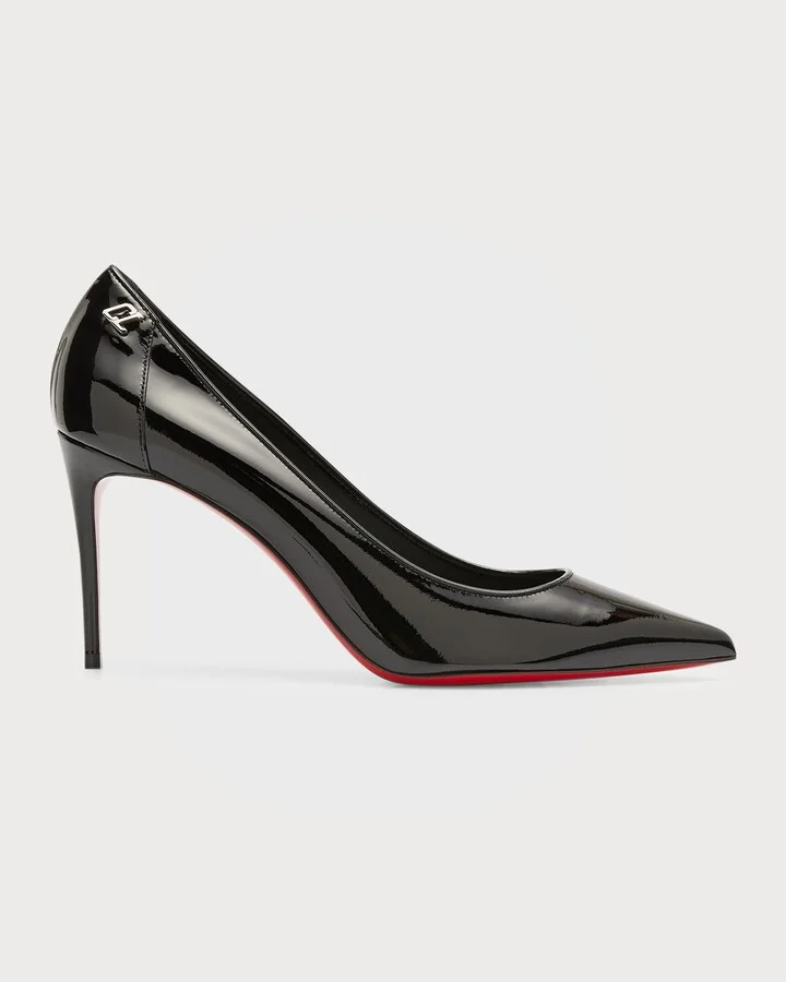 Sporty Kate 85mm Patent Soft Lining Red Sole Pumps