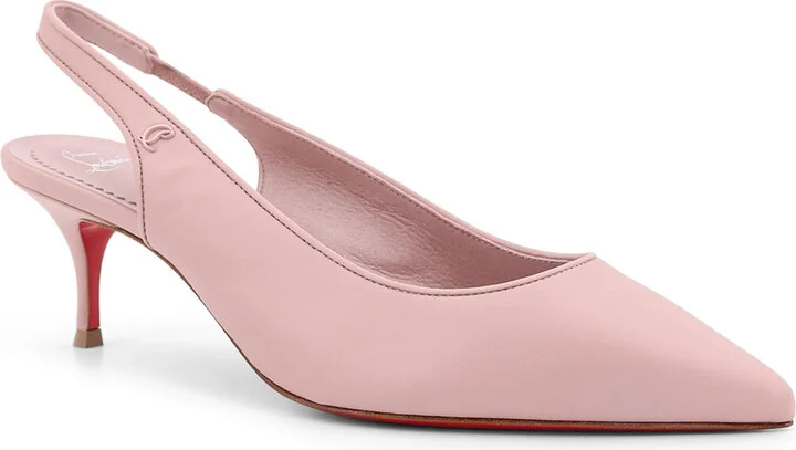 Sporty Kate Leather Slingback With Metal Monogram - Image 2