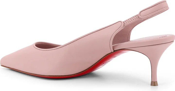 Sporty Kate Leather Slingback With Metal Monogram - Image 3
