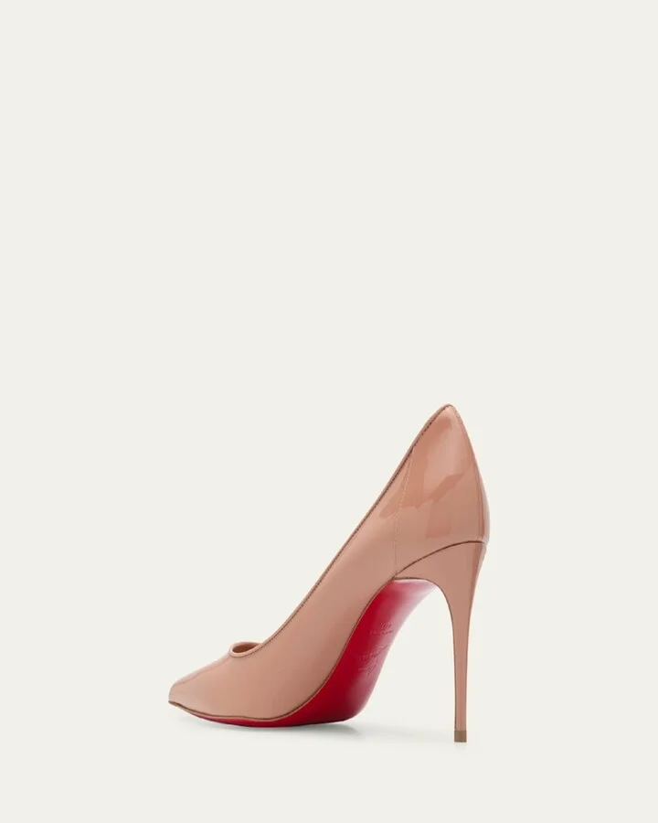 Sporty Kate Patent Red Sole Pumps - Image 4