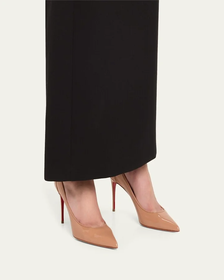 Sporty Kate Patent Red Sole Pumps - Image 5